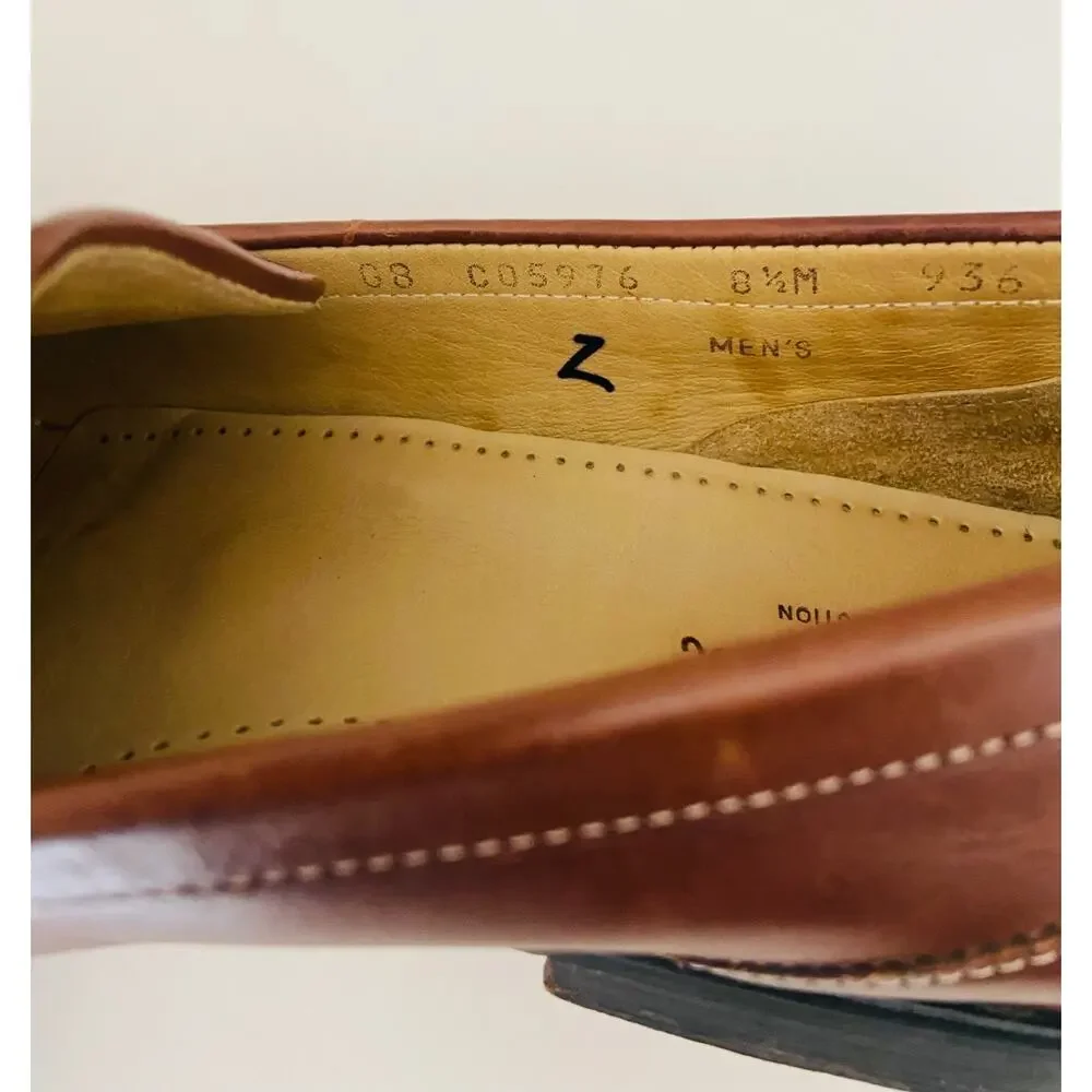 Vintage Cole Haan Collection Ostrich Loafers Made In Italy Men's 8.5M C05976